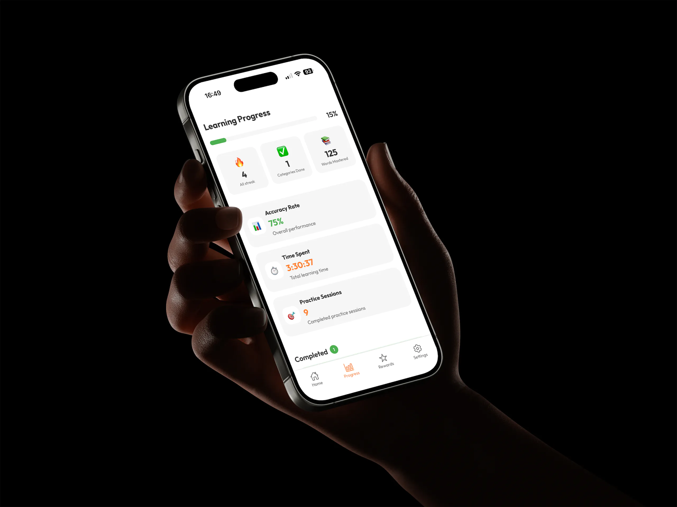 LinguPix app — cross-platform flashcard interface with spaced repetition